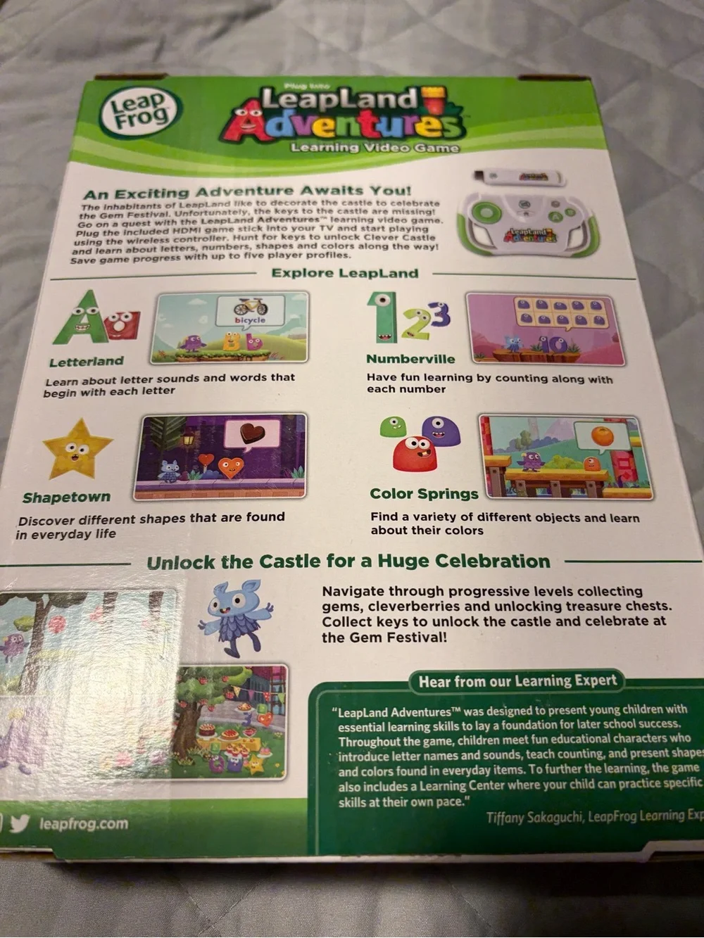 LeapLand Adventures Learning Video Game